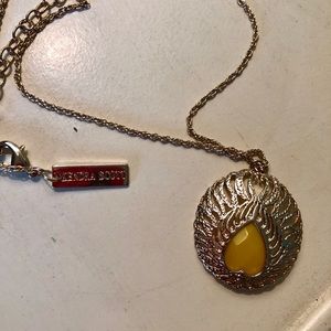 Kendra Scott Yellow Heart Necklace